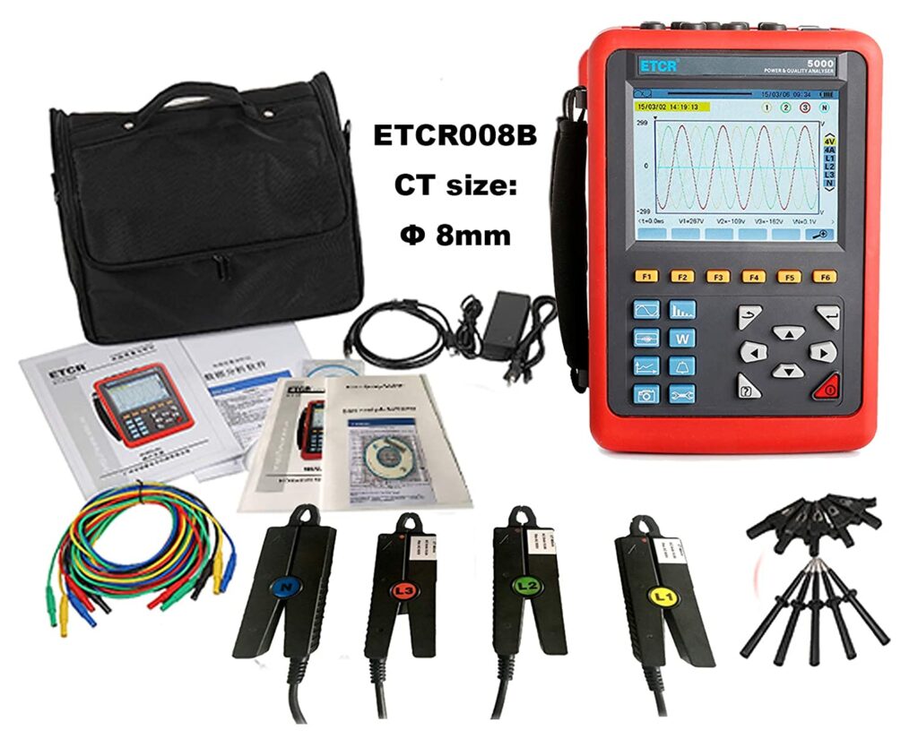 Analizador de calidad de energía Three Phase Power Quality Analyzer