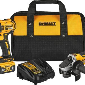 DEWALT Combo de Taladro Atornillador Percutor y Esmerilador
