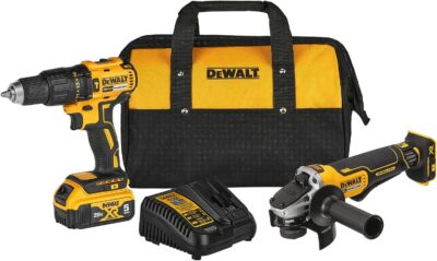 DEWALT Combo de Taladro Atornillador Percutor y Esmerilador