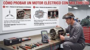 cómo probar un motor eléctrico con multímetro